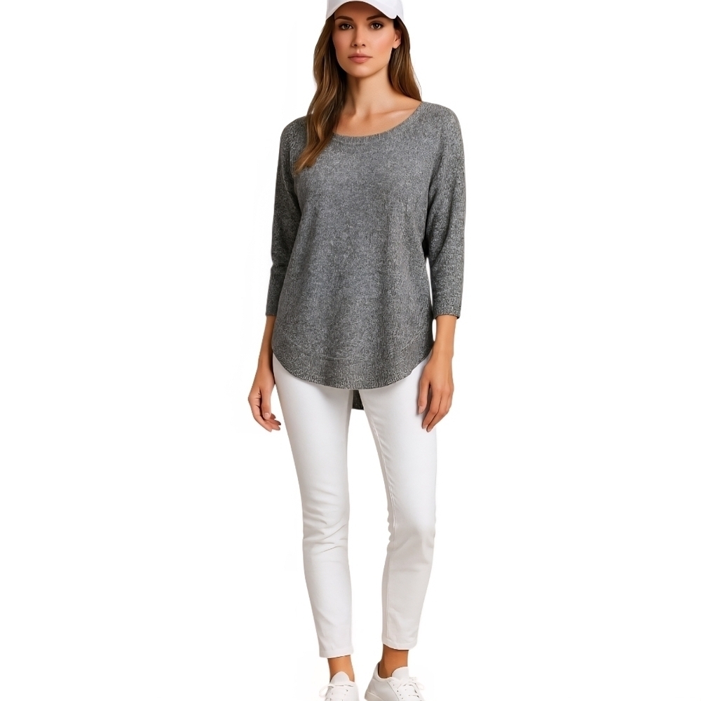 Express Heather Gray Women's Top